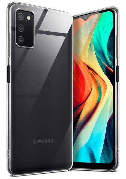 moex Aero Case für Samsung Galaxy A03s – Durchsichtige Hülle aus Silikon, Ultra Slim Handyhülle