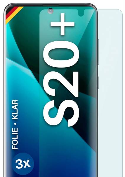 moex FlexProtect Klar für Samsung Galaxy S20 Plus – Schutzfolie für unsichtbaren Displayschutz, Ultra klar