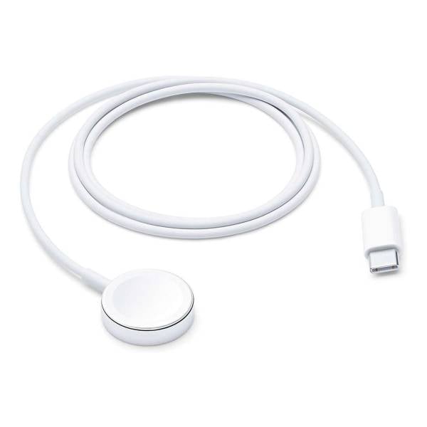 Apple magnetisches Ladekabel – kompatibel mit allen Apple Watch Serien, zum Anschluss an USB-C Ladegeräte, 0,3 m