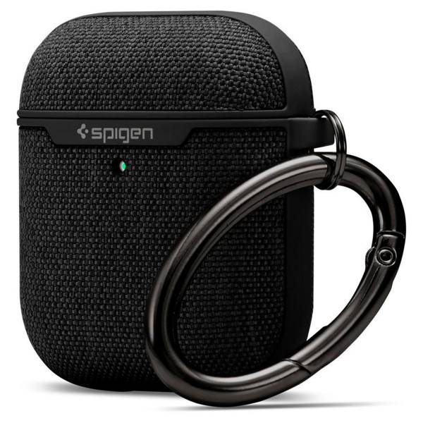 Spigen Urban Fit Case – Polycarbonathülle True-Wireless Kopfhörer, kabelloses Laden, Schlüsselanhänger
