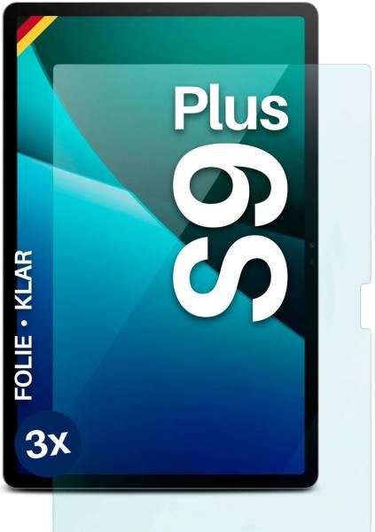 moex FlexProtect Klar für Samsung Galaxy Tab S9 Plus – Schutzfolie für zusätzlichen Displayschutz, Ultra klar
