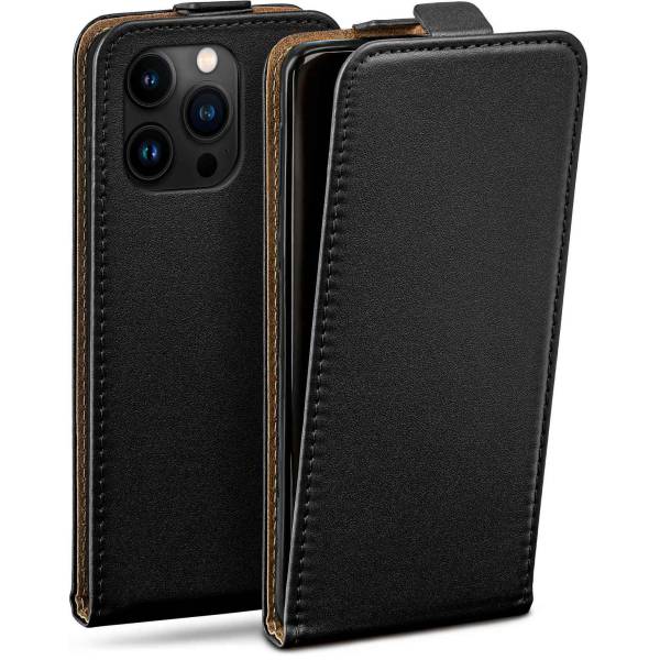 moex Flip Case iPhone 15 Pro Klapphülle Leder