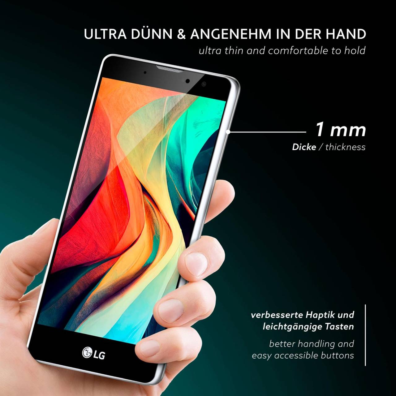 moex Aero Case für LG Magna – Durchsichtige Hülle aus Silikon, Ultra Slim Handyhülle