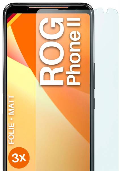 moex FlexProtect Matt für Asus ROG Phone II – Anti Reflex Schutzfolie für besten Displayschutz, Matt