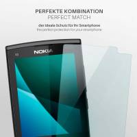 moex FlexProtect Klar für Nokia X3-02 – Schutzfolie für unsichtbaren Displayschutz, Ultra klar