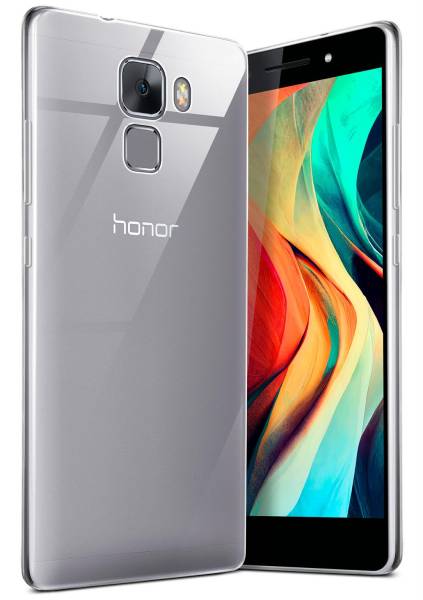 moex Aero Case für Huawei Honor 7 – Durchsichtige Hülle aus Silikon, Ultra Slim Handyhülle