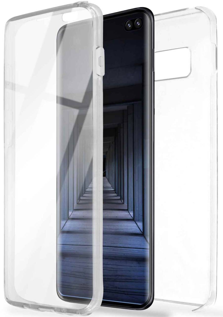 ONEFLOW Touch Case für Samsung Galaxy S10 Plus – 360 Grad Full Body Schutz, komplett beidseitige Hülle