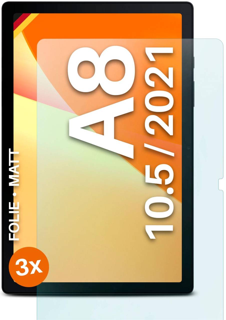 moex FlexProtect Matt für Samsung Galaxy Tab A8 (2021) – Anti Reflex Schutzfolie für besten Displayschutz, Matt