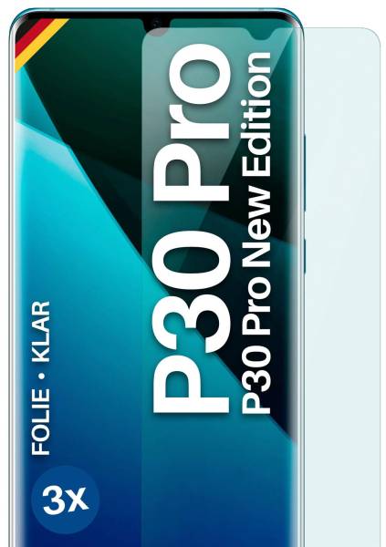 moex FlexProtect Klar für Huawei P30 Pro New Edition – Schutzfolie für unsichtbaren Displayschutz, Ultra klar
