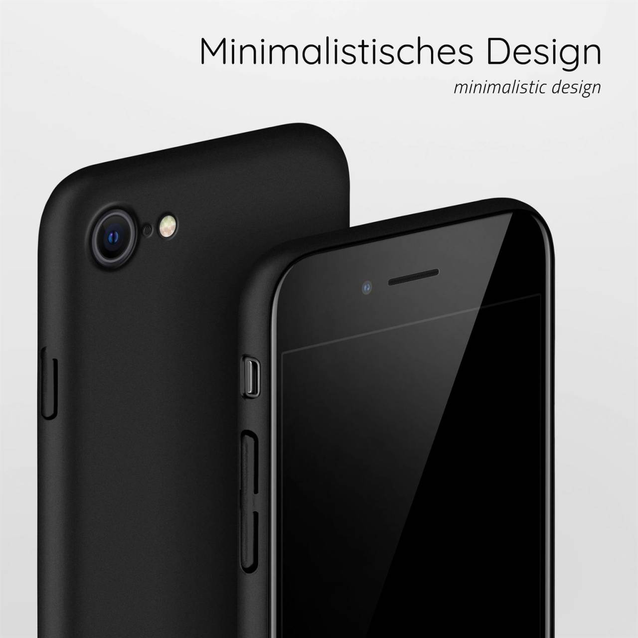 moex Alpha Case für Apple iPhone SE 3. Generation (2022) – Extrem dünne, minimalistische Hülle in seidenmatt