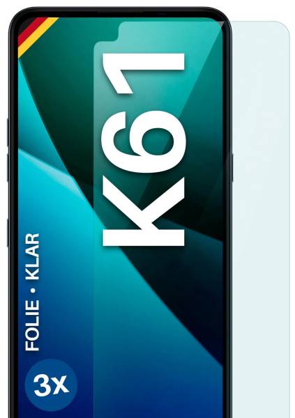 moex FlexProtect Klar für LG K61 – Schutzfolie für unsichtbaren Displayschutz, Ultra klar