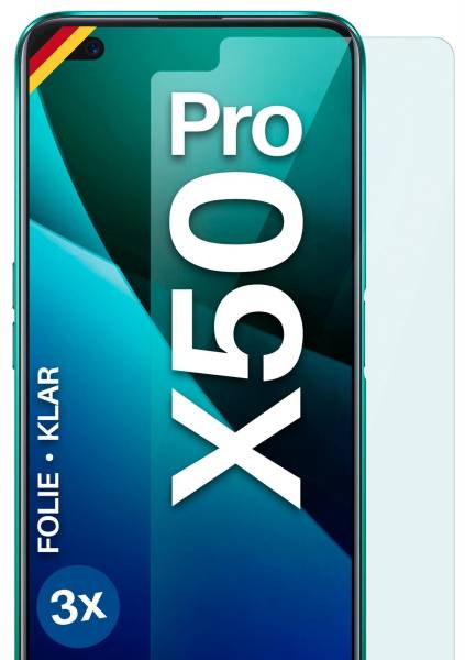 moex FlexProtect Klar für Realme X50 Pro – Schutzfolie für unsichtbaren Displayschutz, Ultra klar