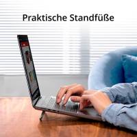 Baseus Laptop-Standfüße (2 Stk.) – Selbstklebende Notebook Füße, Laptop Aufsteller, 3M-Klebefolie