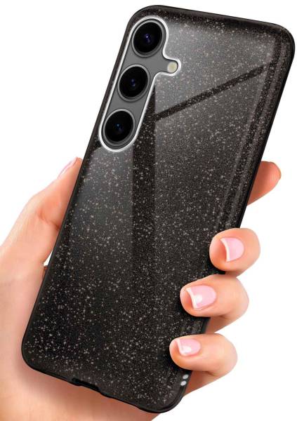 ONEFLOW Glitter Case für Samsung Galaxy S24 – Glitzer Hülle aus TPU, designer Handyhülle
