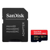 SanDisk microSDXC Karte – mit SD Slot Adapter für Smartphones und andere Geräte, Extreme PRO Serie, 256 GB