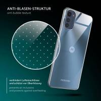 moex Aero Case für Motorola Moto E32 – Durchsichtige Hülle aus Silikon, Ultra Slim Handyhülle