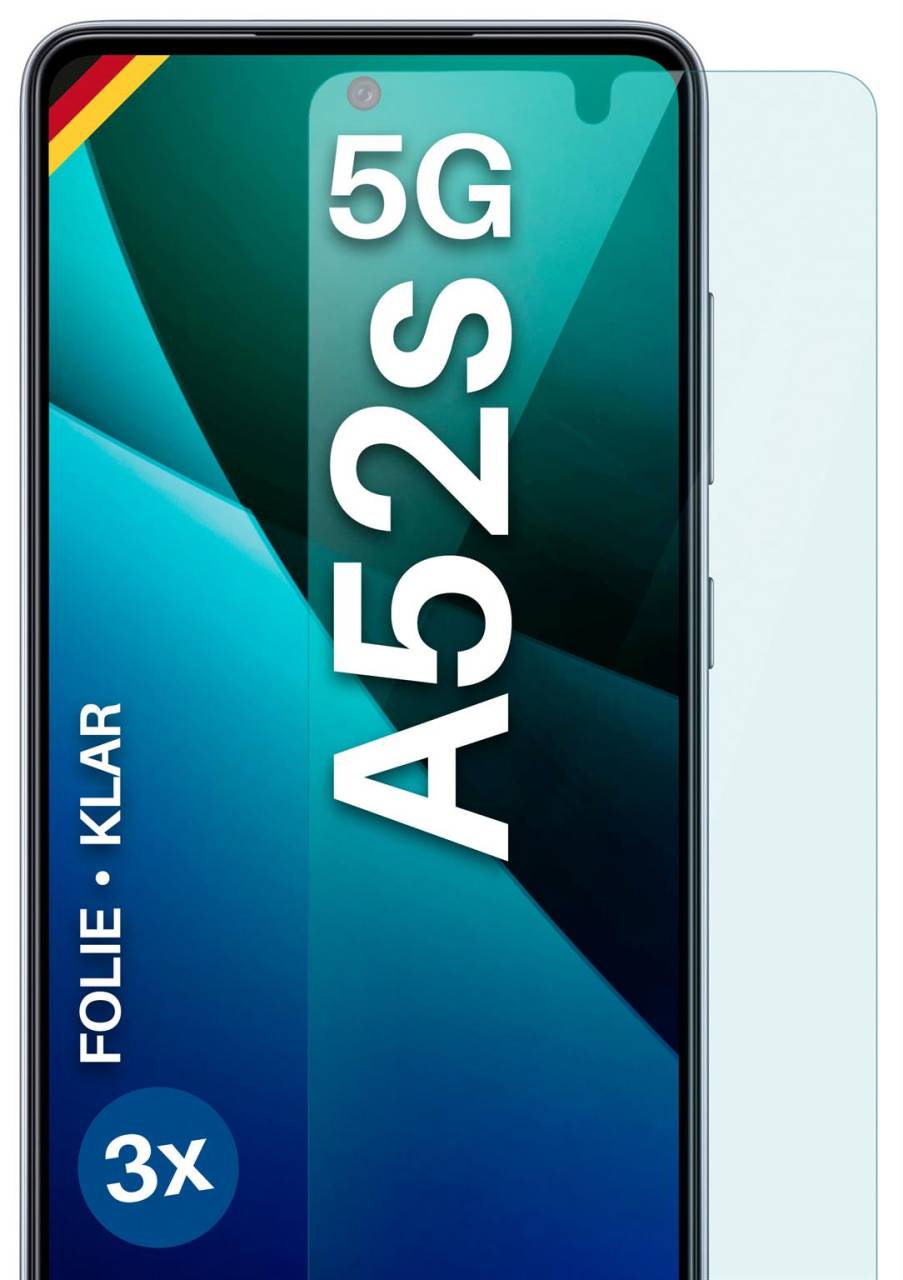 moex FlexProtect Klar für Samsung Galaxy A52s 5G – Schutzfolie für unsichtbaren Displayschutz, Ultra klar