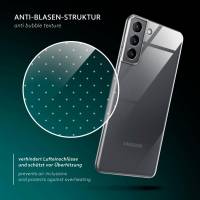 moex Aero Case für Samsung Galaxy S21 – Durchsichtige Hülle aus Silikon, Ultra Slim Handyhülle