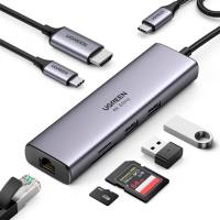 Ugreen Multifunktions-Hub CM512 – USB-C Multiadapter, HDMI, SD/TF, Ethernet RJ45