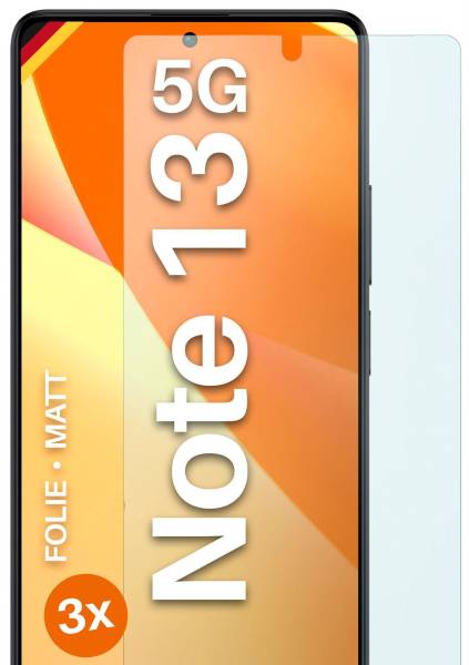moex FlexProtect Matt für Xiaomi Redmi Note 13 5G – Anti Reflex Schutzfolie für besten Displayschutz, Matt