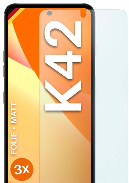 moex FlexProtect Matt für LG K42 – Anti Reflex Schutzfolie für besten Displayschutz, Matt