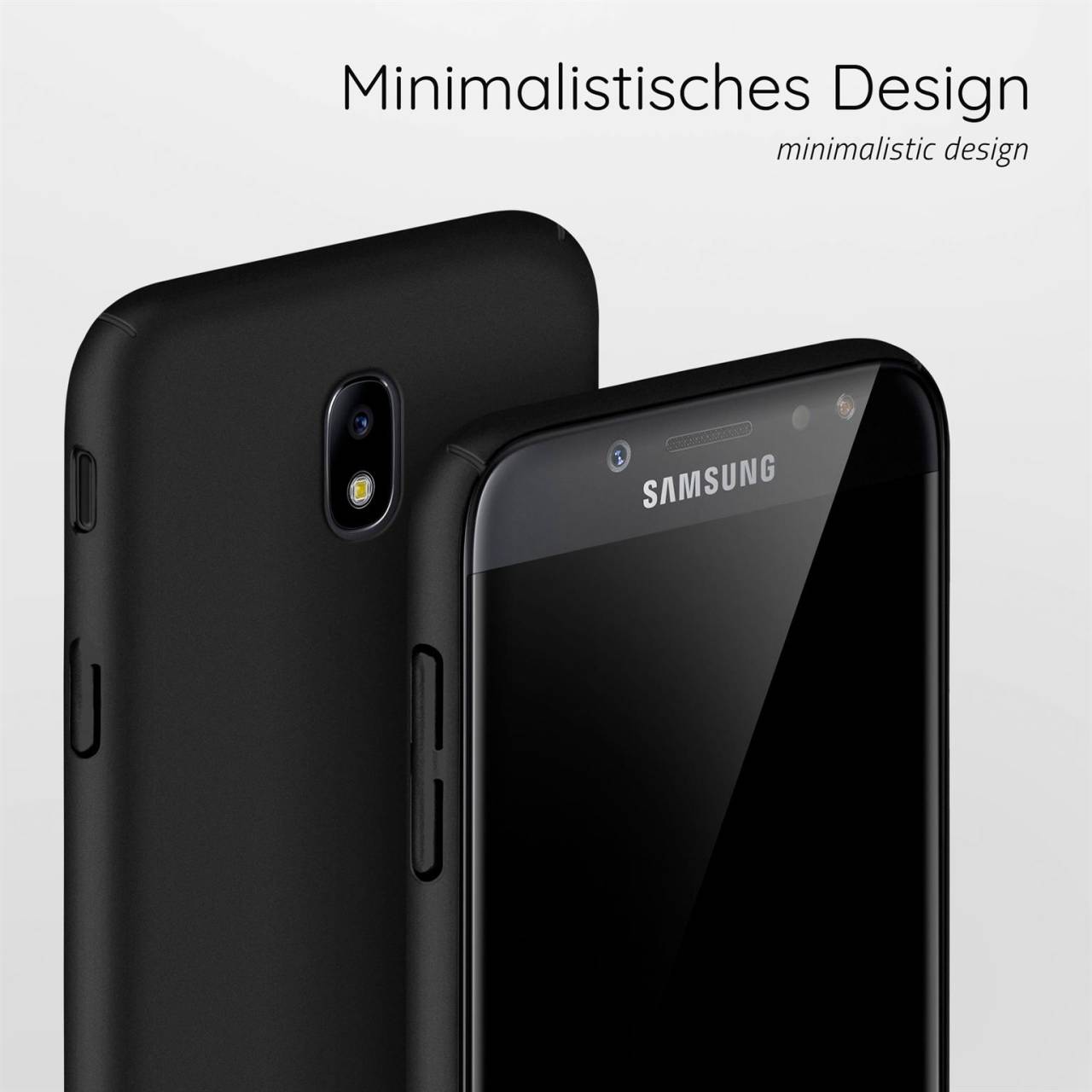 moex Alpha Case für Samsung Galaxy J5 (2017) – Extrem dünne, minimalistische Hülle in seidenmatt