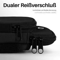 moex Fitness Case für Cubot Kingkong Mini 3 – Handy Armband aus Neopren zum Joggen, Sport Handytasche – Schwarz