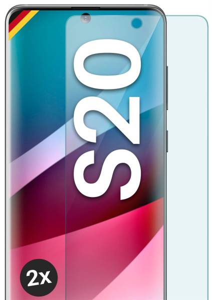 moex ShockProtect Klar für Samsung Galaxy S20 – Panzerglas für kratzfesten Displayschutz, Ultra klar