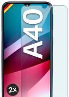 moex ShockProtect Klar für Samsung Galaxy A40 – Panzerglas für kratzfesten Displayschutz, Ultra klar