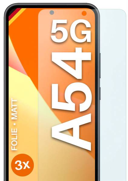 moex FlexProtect Matt für Samsung Galaxy A54 5G – Anti Reflex Schutzfolie für besten Displayschutz, Matt