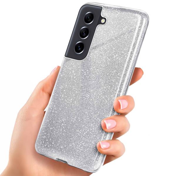 ONEFLOW Glitter Case für Samsung Galaxy S21 FE 5G – Glitzer Hülle aus TPU, designer Handyhülle