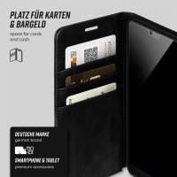 moex Casual Case für Huawei P20 – 360 Grad Schutz Booklet, PU Lederhülle mit Kartenfach
