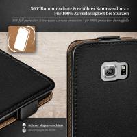 moex Flip Case für Samsung Galaxy S6 Edge Plus – PU Lederhülle mit 360 Grad Schutz, klappbar