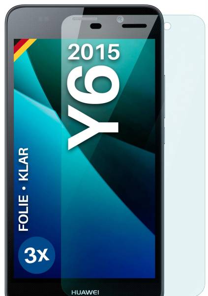 moex FlexProtect Klar für Huawei Y6 (2015) – Schutzfolie für unsichtbaren Displayschutz, Ultra klar
