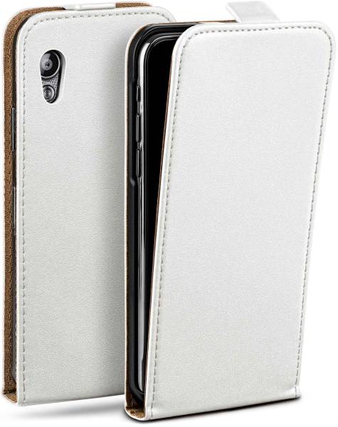 moex Flip Case für Samsung Galaxy Ace – PU Lederhülle mit 360 Grad Schutz, klappbar