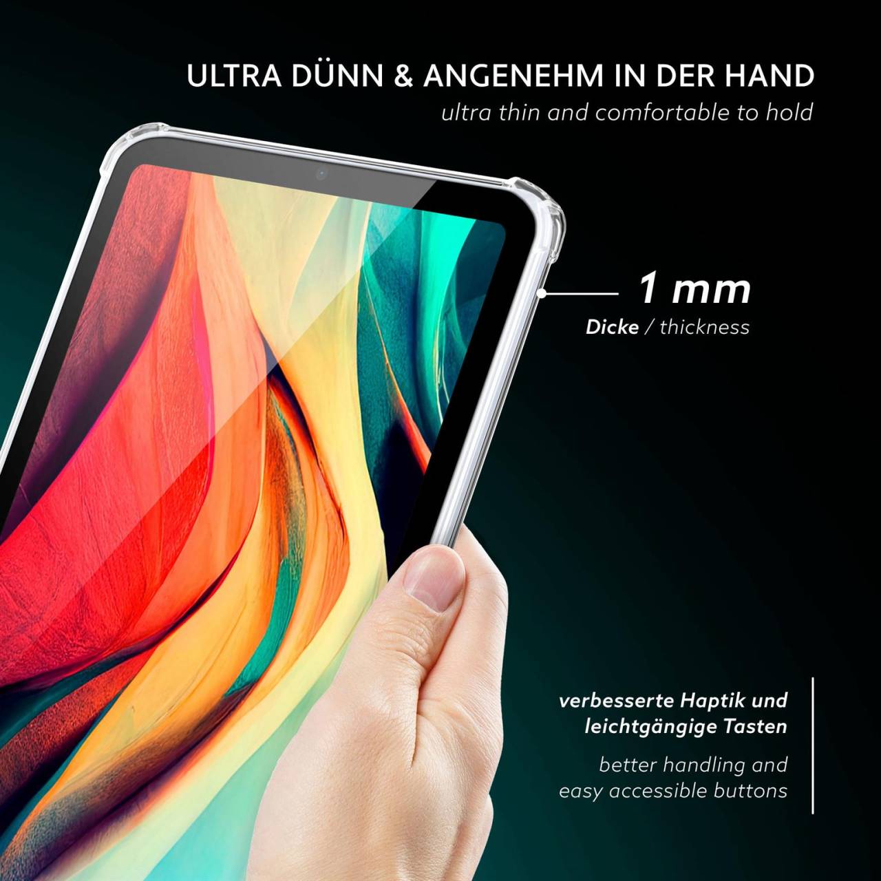 moex Aero Case iPad mini 7 (2024) durchsichtig aus Silikon