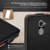moex Flip Case für Huawei Y7 Prime (2017) – PU Lederhülle mit 360 Grad Schutz, klappbar