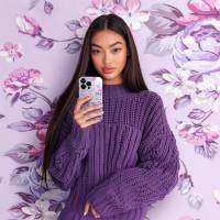 ONEFLOW Flower Cover iPhone 15 Pro Max Blumen Muster – weiteres Produktbild 2