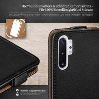 moex Flip Case für Samsung Galaxy Note 10 Plus 5G – PU Lederhülle mit 360 Grad Schutz, klappbar