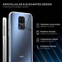 ONEFLOW Clear Case Redmi Note 9 Silikonhülle transparent – weiteres Produktbild 1