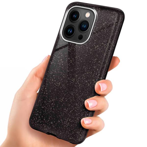 ONEFLOW Glitter Case für Apple iPhone 15 Pro – Glitzer Hülle aus TPU, designer Handyhülle