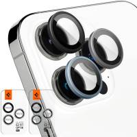 Spigen Glas.tR Optik für Apple iPhone 15 Pro, iPhone 15 Pro Max, iPhone 14 Pro & iPhone 14 Pro Max – 2x gehärtete Glas Folien für die Kamera