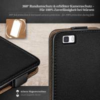 moex Flip Case für Huawei P8 Lite 2015 – PU Lederhülle mit 360 Grad Schutz, klappbar