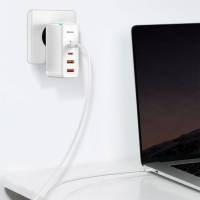 Baseus GaN2 Pro Schnellladegerät – 100W Leistung, USB-C und USB Netzteil, Netzteil mit 2x USB-C und 2x USB
