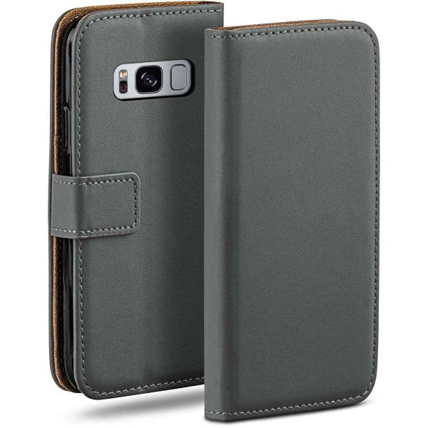 moex Book Case für Samsung Galaxy S8 Klapphülle mit Kartenfach