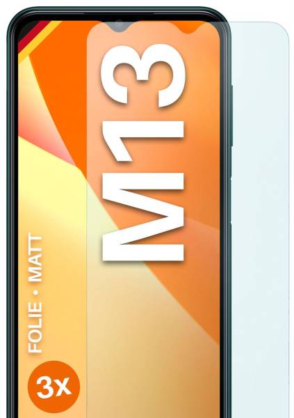 moex FlexProtect Matt für Samsung Galaxy M13 – Anti Reflex Schutzfolie für besten Displayschutz, Matt