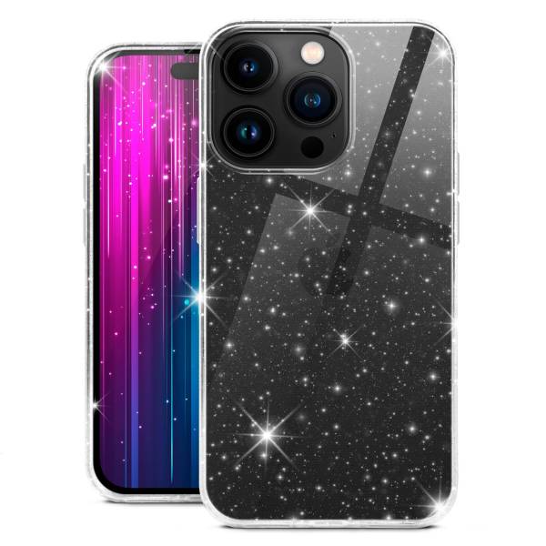moex Sparky Case iPhone 14 Pro mit Glitzer Design