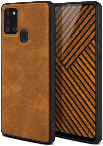 ONEFLOW Pali Case für Samsung Galaxy A21s – PU Leder Case mit Rückseite aus edlem Kunstleder