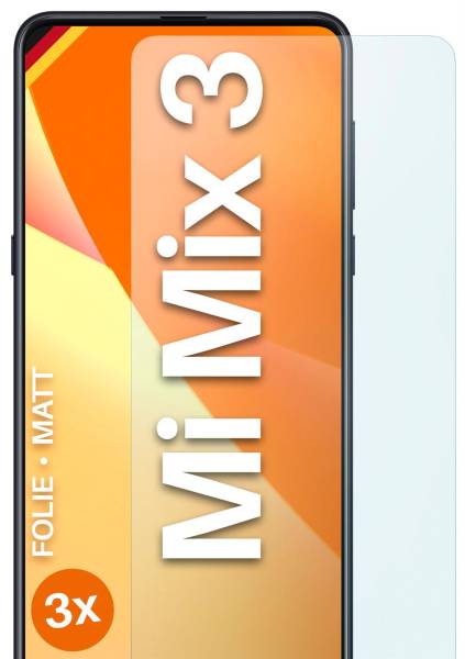 moex FlexProtect Matt für Xiaomi Mi Mix 3 – Anti Reflex Schutzfolie für besten Displayschutz, Matt