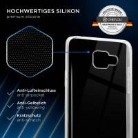 ONEFLOW Clear Case für Samsung Galaxy A7 (2016) – Transparente Hülle aus Soft Silikon, Extrem schlank